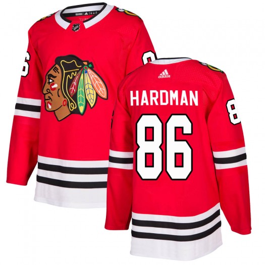  Mens Chicago Blackhawks #86 Mike Hardman Adidas Home Red Jersey 