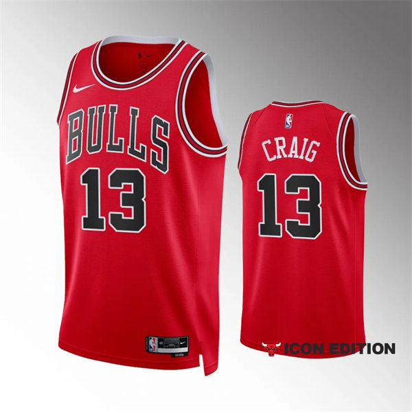  Mens Chicago Bulls #13 Torrey Craig  Nike Red Icon Edition Swingman Jersey 