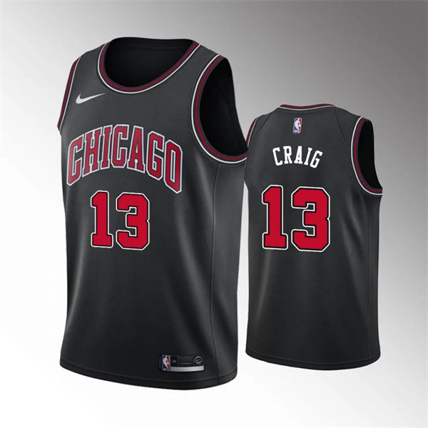  Mens Chicago Bulls #13 Torrey Craig Black Statement Edition Swingman Jersey 