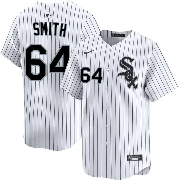  Mens Chicago White Sox #64 Shane Smith Nike White Home  Limited Jersey 