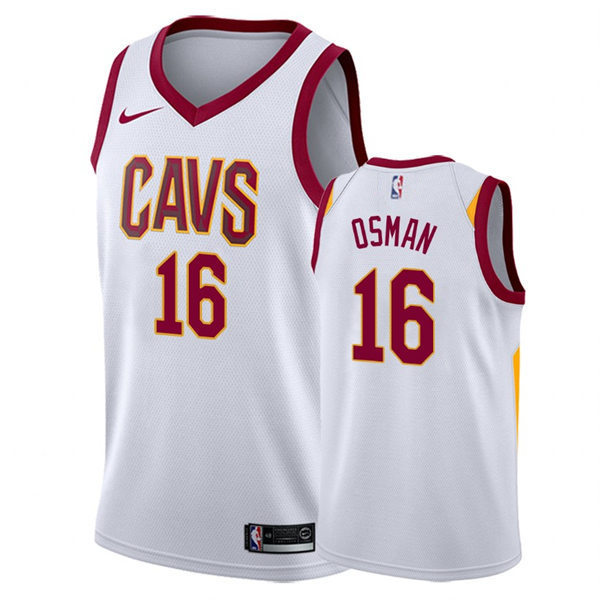  Mens Cleveland Cavaliers #16 Cedi Osman 2022 White Association Edition Swingman Jersey 