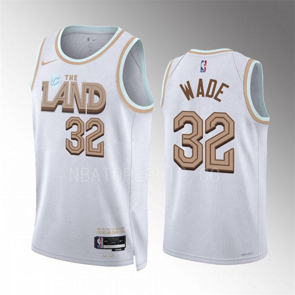  Mens Cleveland Cavaliers #32 Dean Wade White 2022-23 City Edition Jersey 