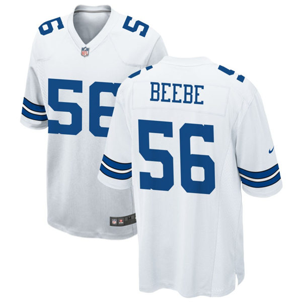  Mens Dallas Cowboys #56 Cooper Beebe Nike White Vapor F.U.S.E. Limited Jersey 