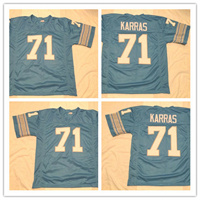  Mens Detroit Lions #71 Alex Karras 1965 Mitchell & Ness Blue Throwback Jersey 