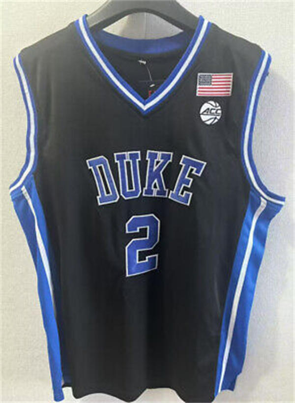  Mens Duke Blue Devils #2 Caydon Boozer 2025 Black College Basketball Game Jersey 