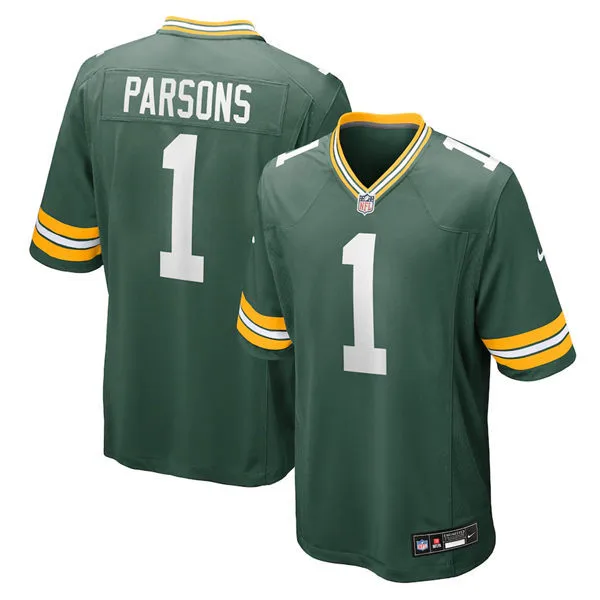  Mens Green Bay Packers #1 Micah Parsons Nike Green F.U.S.E. Vapor Limited Jersey 