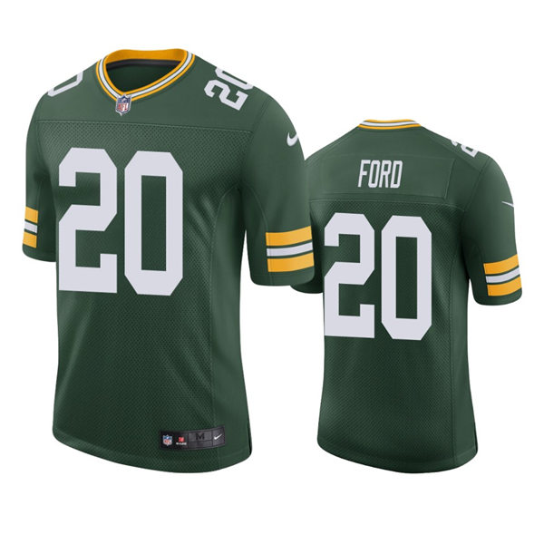  Mens Green Bay Packers #20 Rudy Ford Nike Green Vapor Limited Player Jersey 