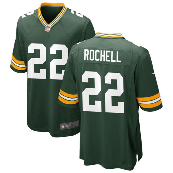  Mens Green Bay Packers #22 Robert Rochell Nike Green Vapor Limited Player Jersey 