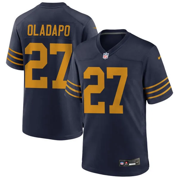  Mens Green Bay Packers #27 Kitan Oladapo Nike Navy The 1923 Classic Game Jersey 