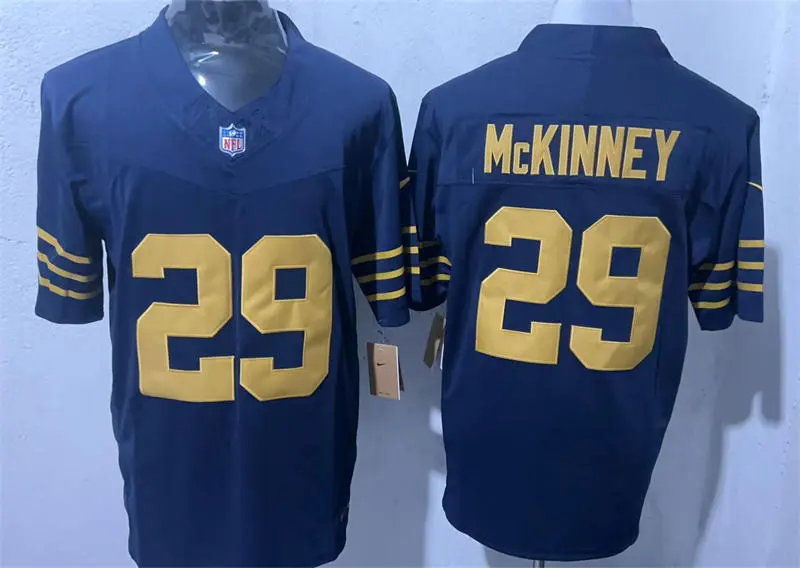  Mens Green Bay Packers #29 Xavier McKinney Nike Navy The 1923 Classic Game Jersey 