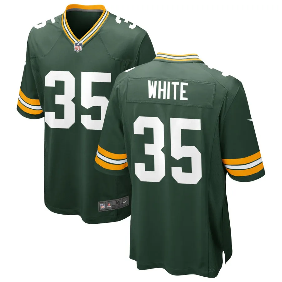  Mens Green Bay Packers #35 Jalen White Nike Green F.U.S.E. Vapor Limited Jersey 