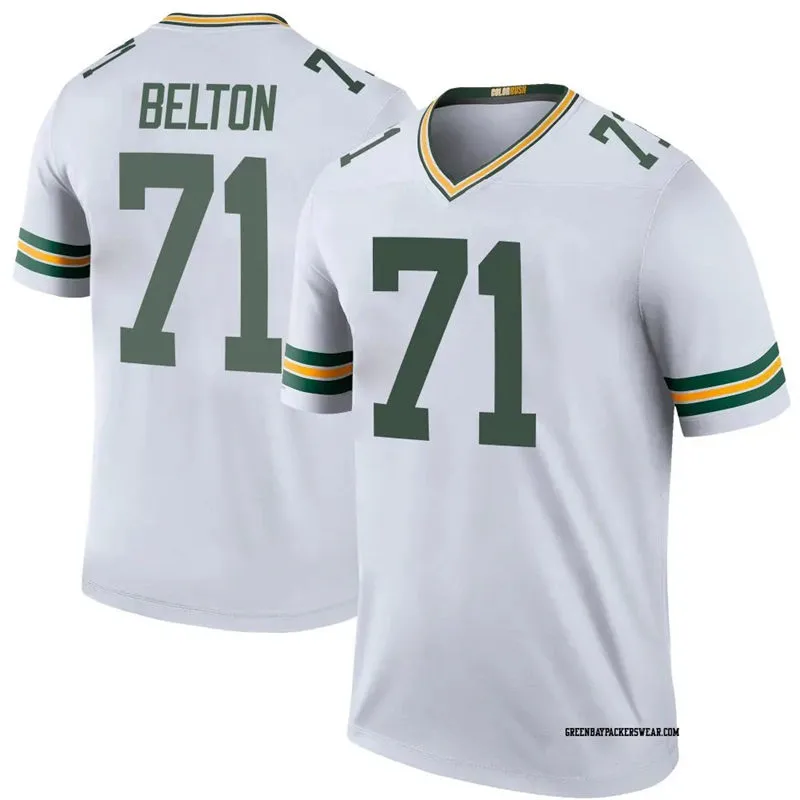  Mens Green Bay Packers #71 Anthony Belton Nike White F.U.S.E. Vapor Limited Jersey 