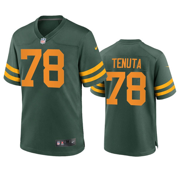  Mens Green Bay Packers #78 Luke Tenuta Nike Green Alternate Retro 1950s Throwback Jersey 