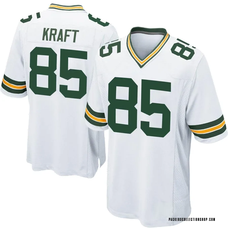  Mens Green Bay Packers #85 Tucker Kraft Nike White F.U.S.E. Vapor Limited Jersey 