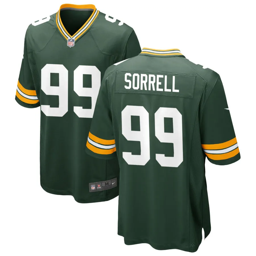 Mens Green Bay Packers #99 Barryn Sorrell Nike Green F.U.S.E. Vapor Limited Jersey 