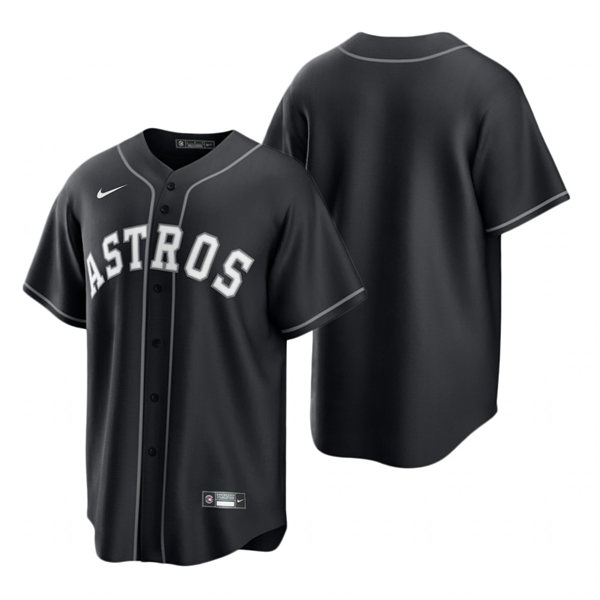  Mens Houston Astros Blank Nike 2021 Black Fashion Team Jersey 