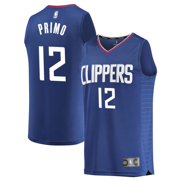  Mens Los Angeles Clippers #12 Joshua Primo Nike Royal Icon Edition Jersey 