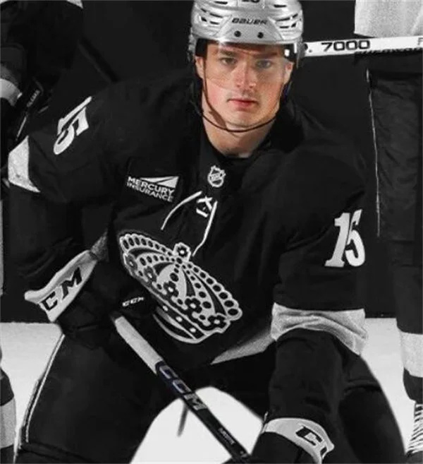  Mens Los Angeles Kings #15 Alex Turcotte Fanatics Black Alternate Premium Player Jersey 