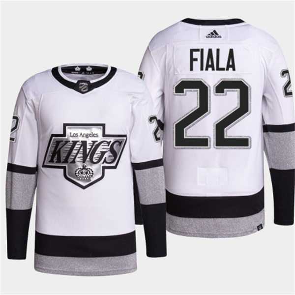  Mens Los Angeles Kings #22 Kevin Fiala adidas White Alternate Premier Player Jersey 