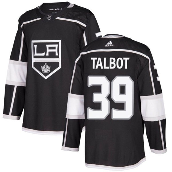  Mens Los Angeles Kings #39 Cam Talbot Adidas Black Home Player Jersey 