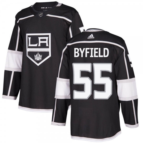  Mens Los Angeles Kings #55 Quinton Byfield adidas Black Home Premier Player Jersey 