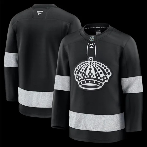  Mens Los Angeles Kings Blank Fanatics Black Alternate Premium Player Jersey 