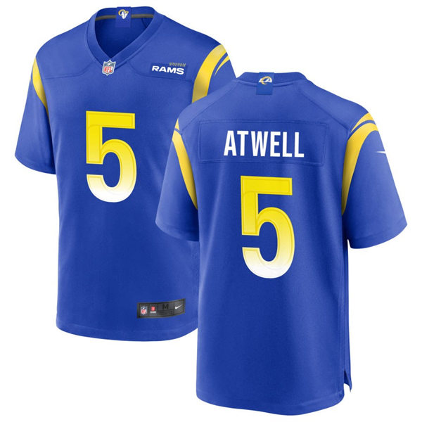  Mens Los Angeles Rams #5 Tutu Atwell Nike Royal Vapor Untouchable Limited Jersey 