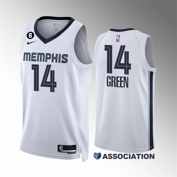  Mens Memphis Grizzlies #14 Danny Green 2022-23 White Association Edition Jersey 