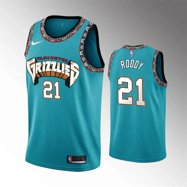  Mens Memphis Grizzlies #21 David Roddy Nike Classic Edition Swingman Jersey Green 