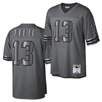  Mens Miami Dolphins #13 Dan Marino Throwback Mitchell&Ness Charcoal Metal Legacy Jersey 