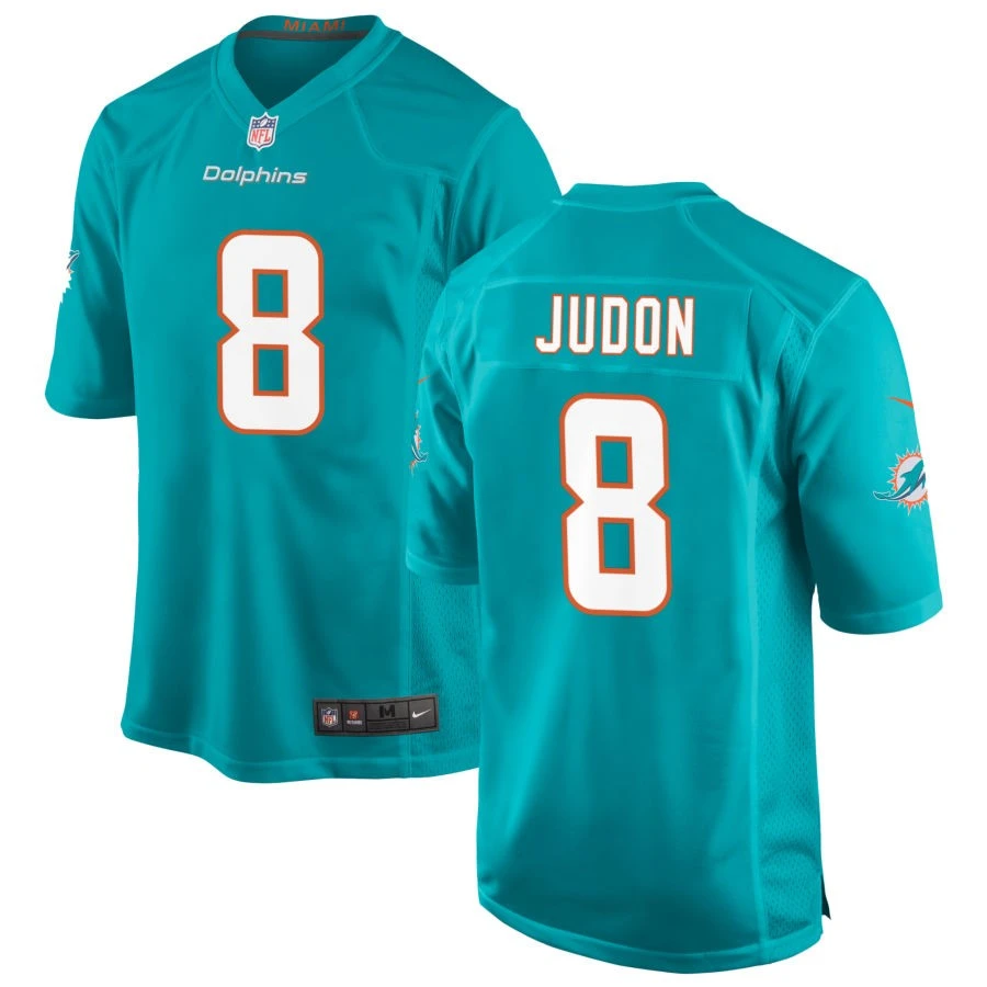  Mens Miami Dolphins #8 Matthew Judon Nike Aqua F.U.S.E. Vapor Limited Jersey 