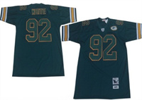  Mens Mitchell&Ness NFL Jersey Green Bay Packers #92 Reggie White Green With Green Throwback  