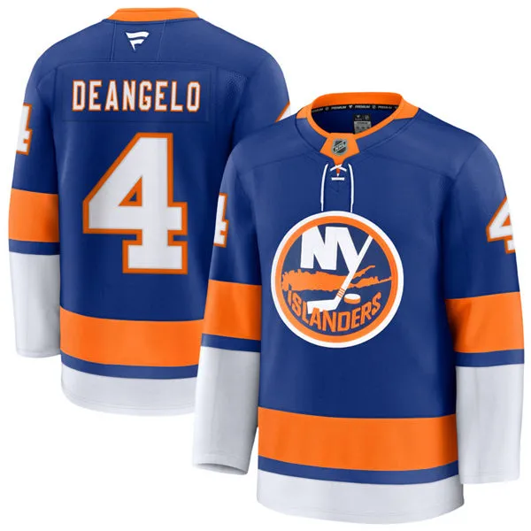  Mens New York Islanders #4 Tony DeAngelo Fanatics Royal Home Jersey 