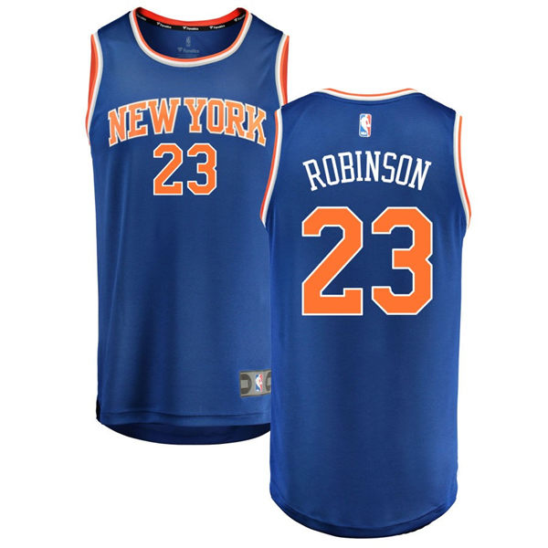 Mens New York Knicks #23 Mitchell Robinson 2023-24 Icon Edition Swingman Jersey Royal 