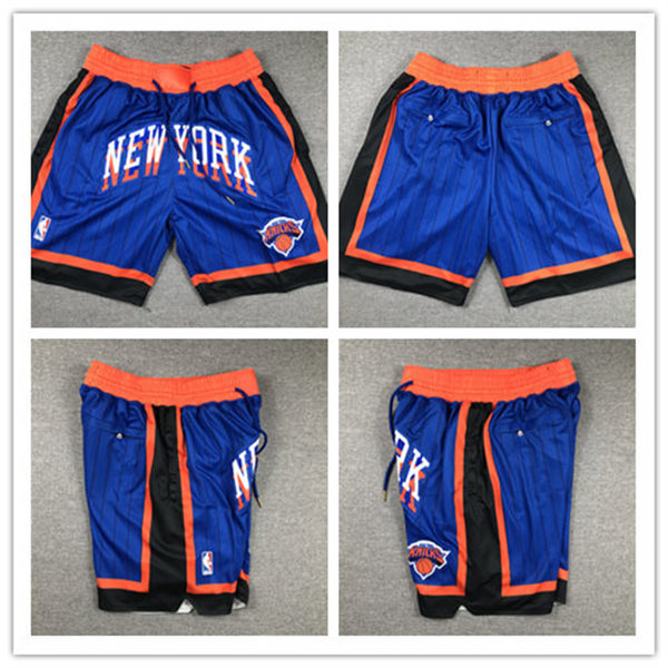  Mens New York Knicks 2023-24 City Edition Shorts Royal  