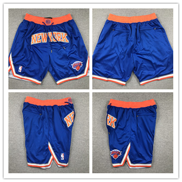  Mens New York Knicks Nike Royal Icon Edition Shorts  
