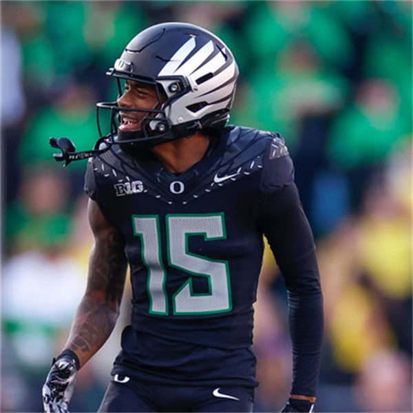  Mens Oregon Ducks #15 Tez Johnson  F.U.S.E. Limmited 2024 Black GENERATION O FLY ERA Football Game Jersey 