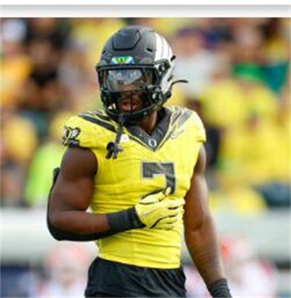  Mens Oregon Ducks #2 Kobe Savage 2024 BIG Ten Alternate Game Football Jersey Yellow 