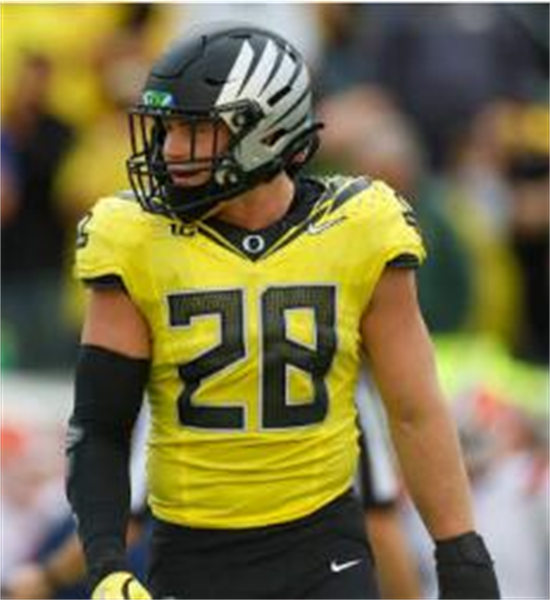  Mens Oregon Ducks #28 Bryce Boettcher 2024 BIG Ten Alternate Game Football Jersey Yellow 