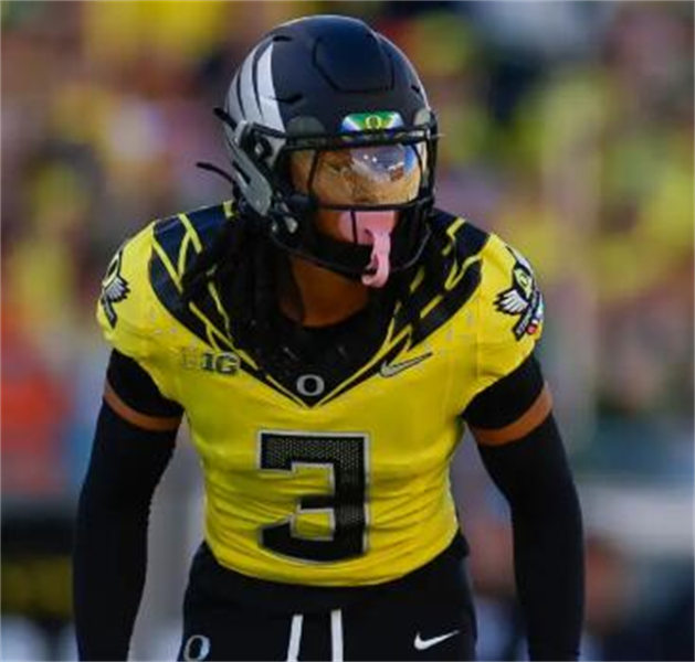  Mens Oregon Ducks #3 Terrance Ferguson 2024 BIG Ten Alternate Game Football Jersey - Yellow 