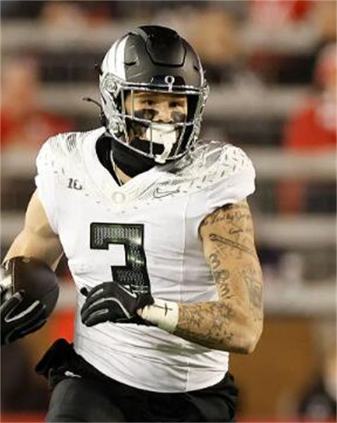  Mens Oregon Ducks #3 Terrance Ferguson 2024 BIG Ten Alternate Game Football Jersey  White 