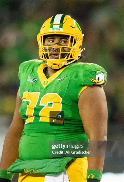  Mens Oregon Ducks #72 Iapani Laloulu  F.U.S.E. Limmited 2024 GANG GREEN Retro Football Game Jersey 