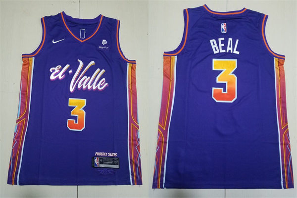  Mens Phoenix Suns #3 Bradley Beal 2023-24 El Valle City Edition Jersey 