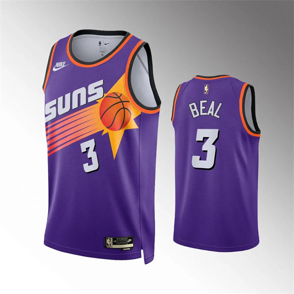  Mens Phoenix Suns #3 Bradley Beal Nike Purple Classic Edition Swingman Jersey 