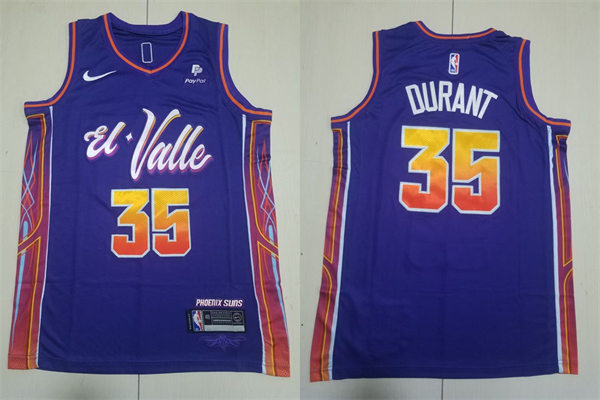  Mens Phoenix Suns #35 Kevin Durant 2023-24 El Valle City Edition Jersey 
