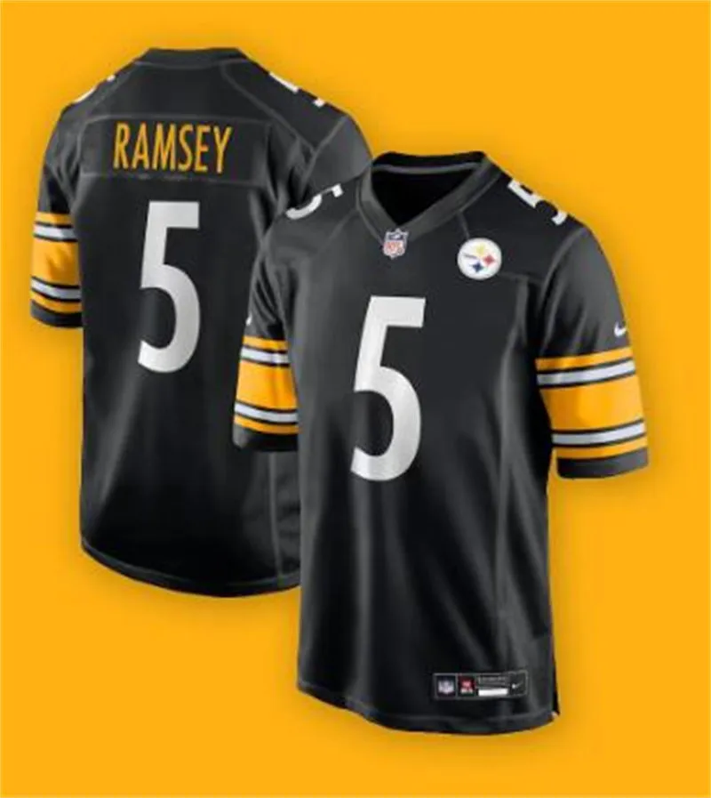  Mens Pittsburgh Steelers #5 Jalen Ramsey Nike Black Vapor F.U.S.E. Limited Jersey 
