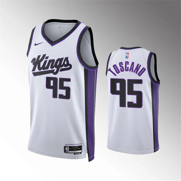  Mens Sacramento Kings #95 Juan Toscano-Anderson Nike 2023-24 White Association Edition Player Jersey 