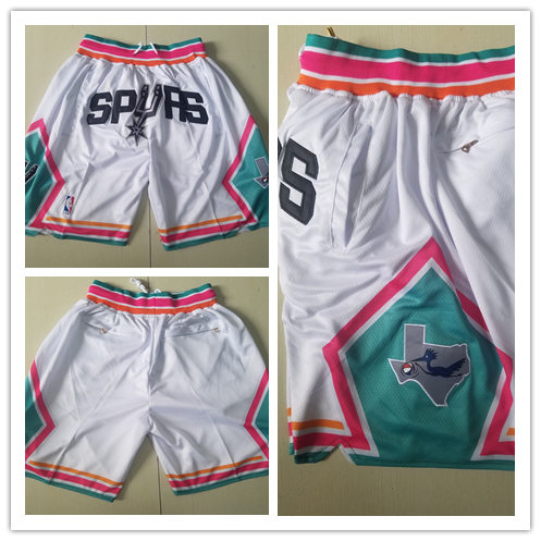  Mens San Antonio Spurs White 2021-22 City Edition Swingman Shorts 