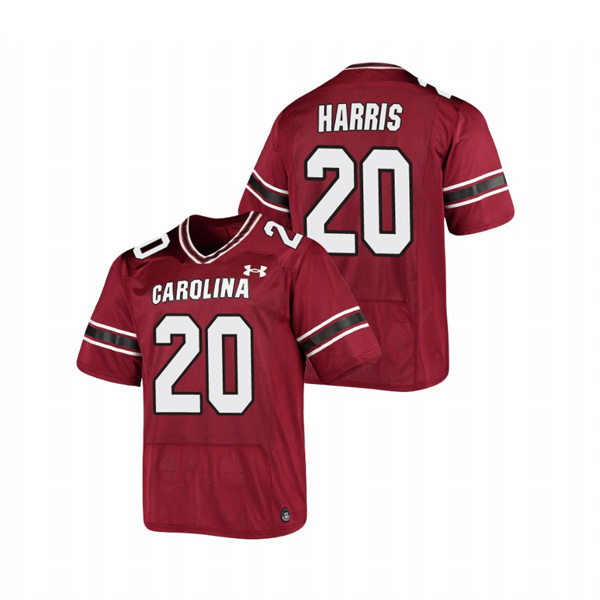  Mens South Carolina Gamecocks #20 Kevin Harris Garnet College Football Game Jersey 