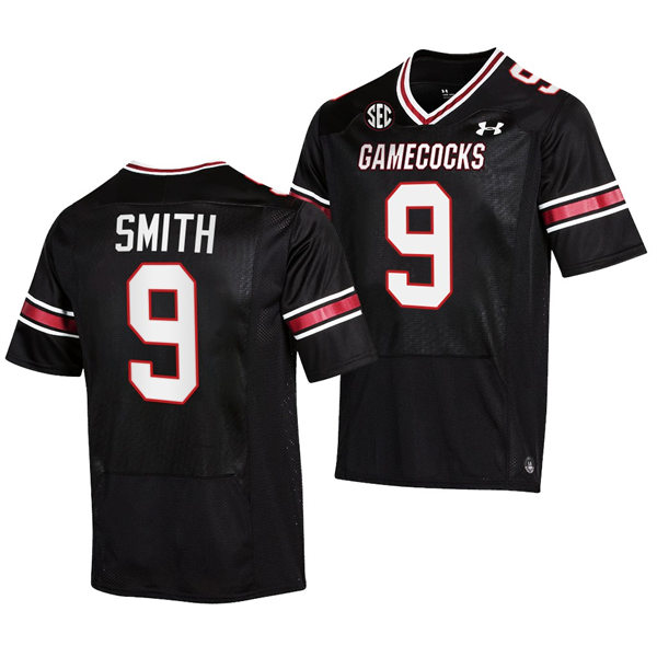  Mens South Carolina Gamecocks #9 Cam Smith Black College Football Game Jersey 